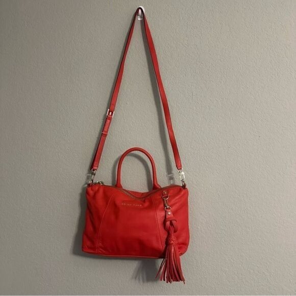 Trina Turk Red Saratoga Small Convertible Satchel - Picture 2 of 14